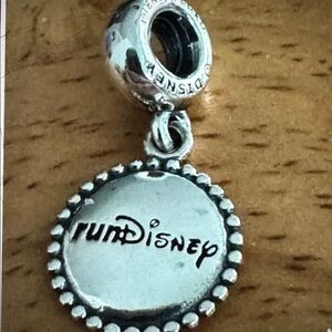 Pandora Disney Parks Exclusive runDisney Silver Charm Run Disney New in Box